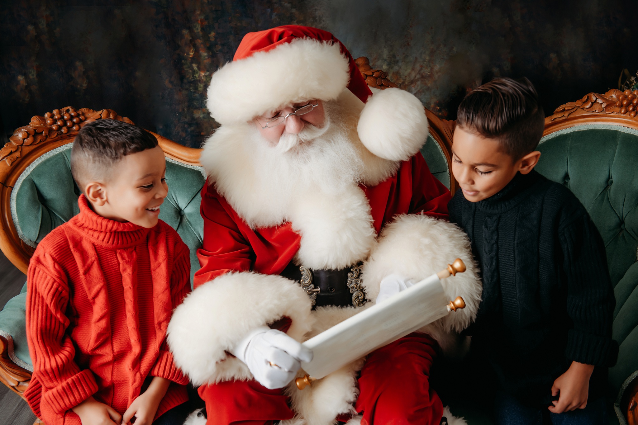 checking Santa's list family Christmas activities