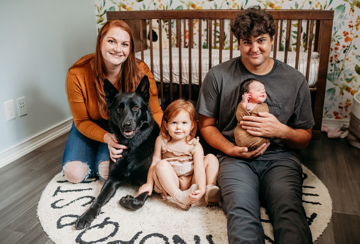 Maryland lifestyle newborn and family session
