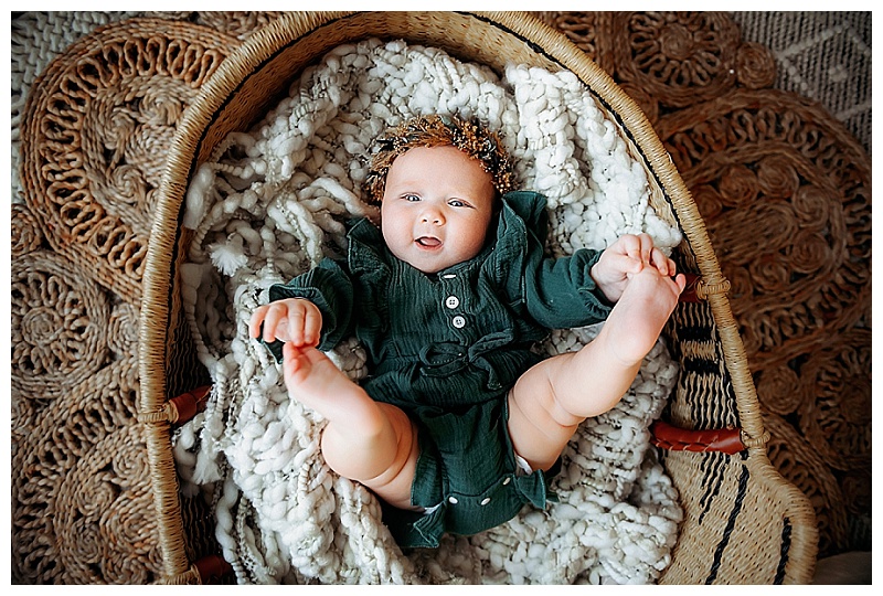 Three month old photo session