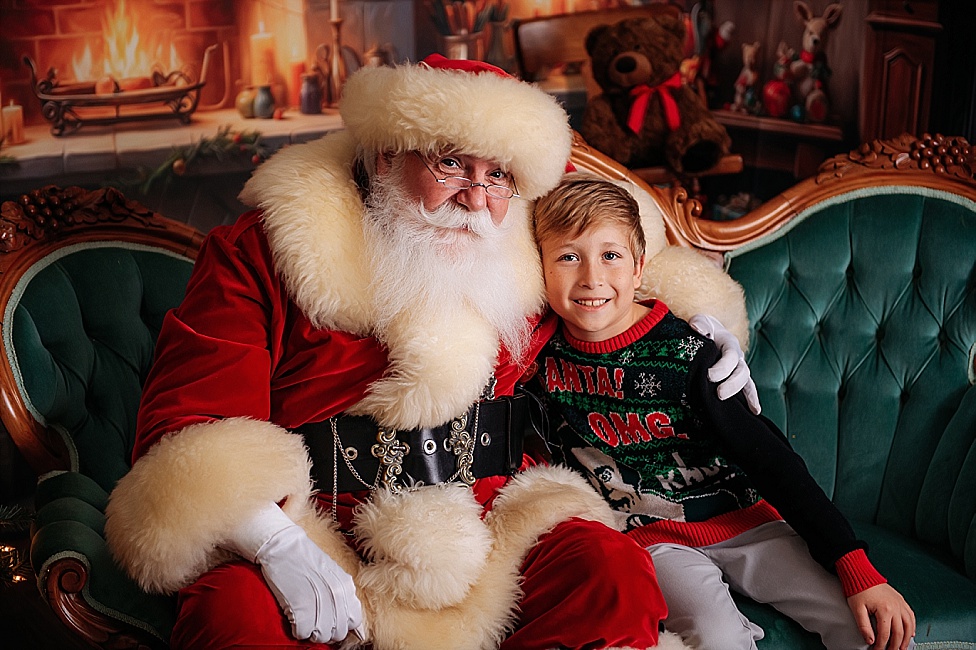 Meet Santa Christmas photos in Eastern Shore Stevensville Maryland
